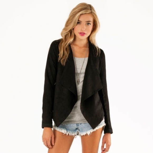 Tobi Jackets & Blazers - Tobi Faux Suede Open Jacket M